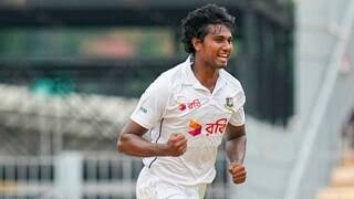 Hasan Mahmud’s throw hit Akash Deep