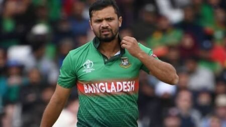 Former Bangladesh captain Mashrafe Mortaza