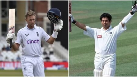 Joe Root and Sachin Tendulkar