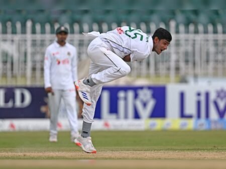 Bangladesh’s fast bowler Nahid Rana