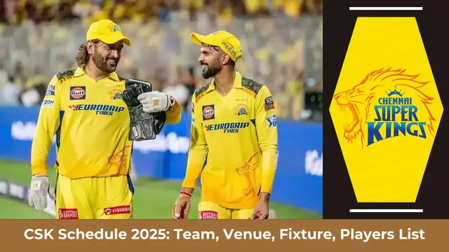 CSK Schedule 2025