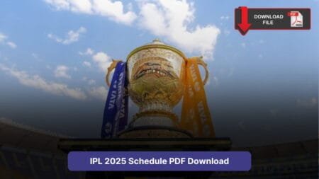 IPL 2025 Schedule PDF Download