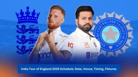 India Tour of England 2025 Schedule