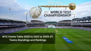 WTC Points Table 2025 to 2027