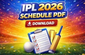 IPL 2026 Schedule PDF Download IPL 2026 Schedule PDF Download