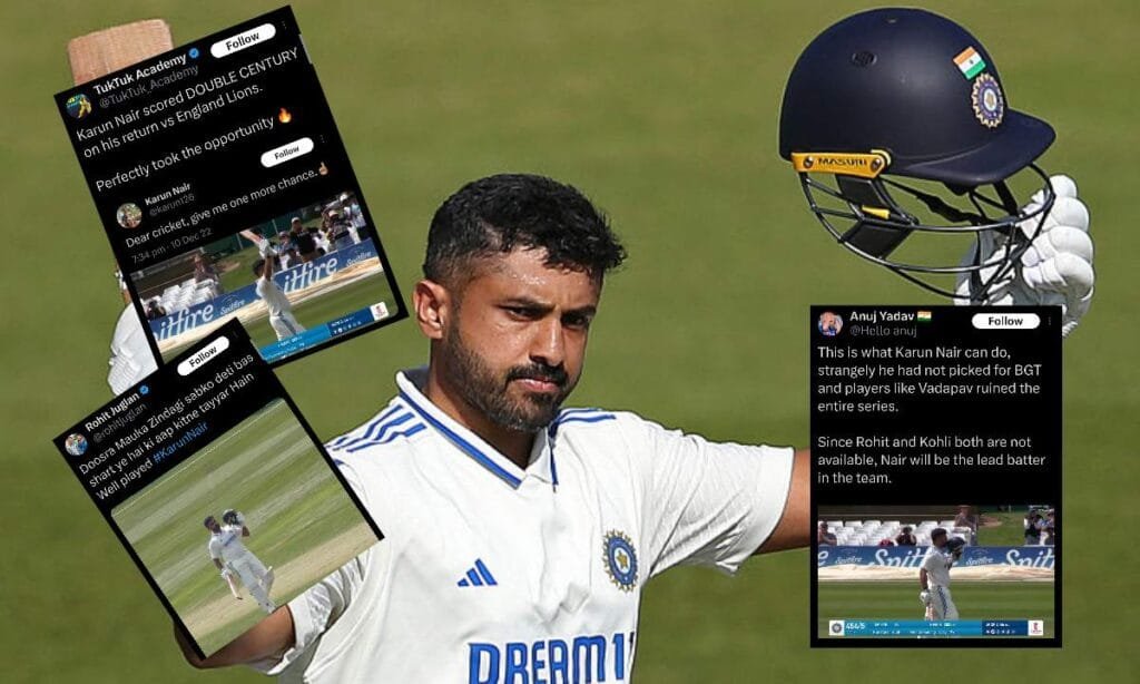 Karun Nair will be lead batter in Kohli, Rohit's absence