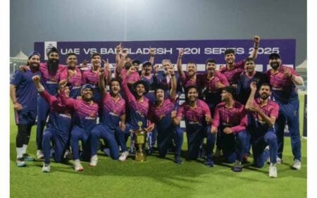 UAE Secures Historic T20I Series Win Over Bangladesh