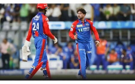 Kuldeep Yadav Becomes 11th Spinner with 100 IPL Wickets