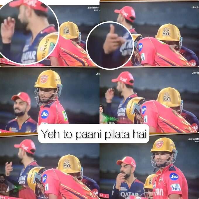 Virat Kohli's 'Paani Pilata Hai' Gesture Towards Musheer Khan