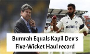 Bumrah equals Kapil Dev’s record