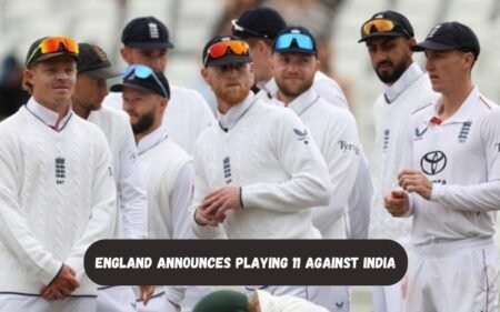 England Announces Playing 11 Against India