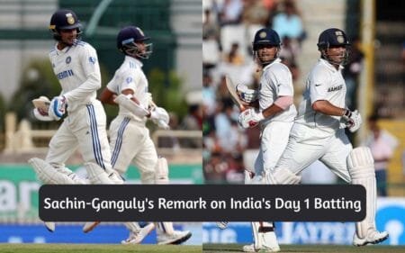 Sachin-Ganguly's Remark on India's Day 1 Batting