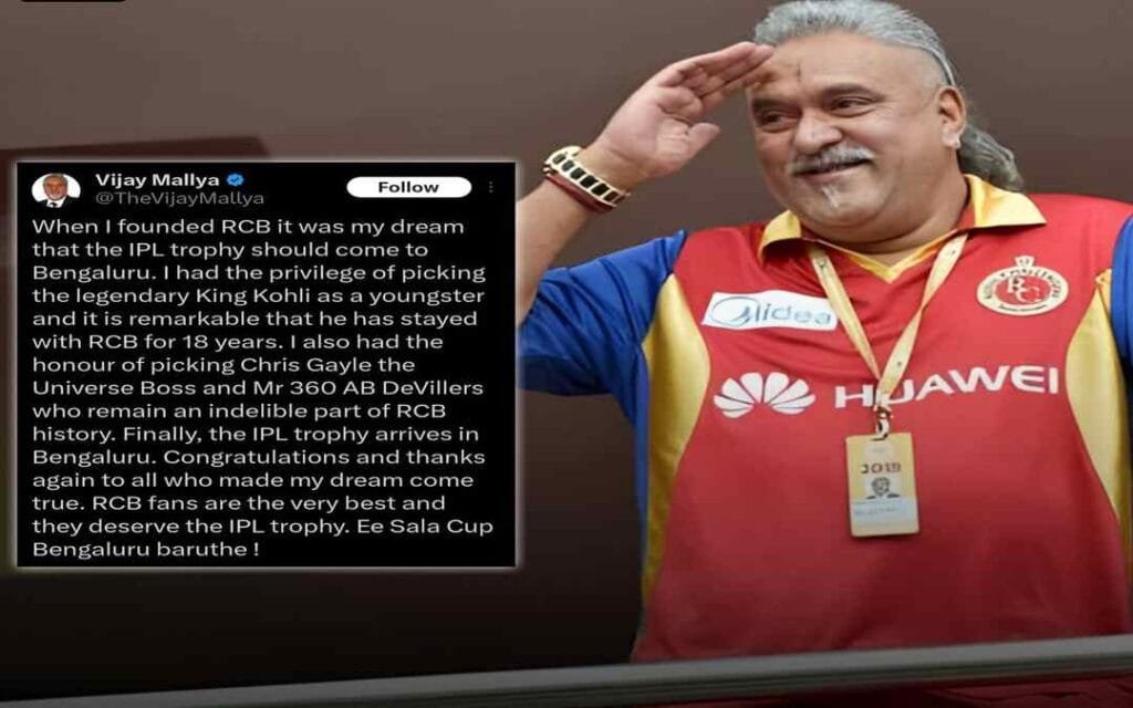 Vijay Mallya shares his perspectives on RCB's success