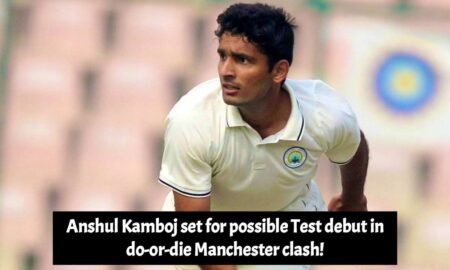 Anshul Kamboj set for possible Test debut in do-or-die Manchester clash!