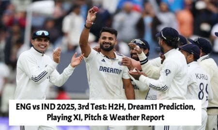 ENG vs IND 2025: 3rd Test – H2H, Dream11 Prediction, Playing XI, Pitch & Weather Report