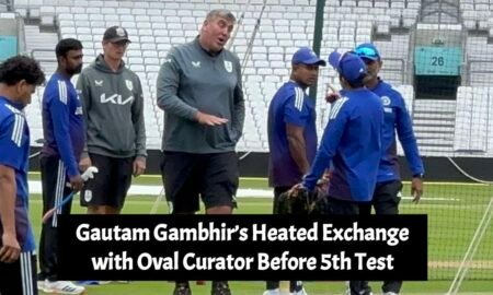 Gautam Gambhir’s Heated Exchange with Oval Curator Before 5th Test