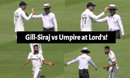 Gill-Siraj vs Umpire at Lord’s!