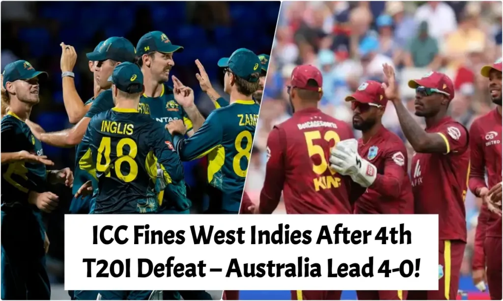 ICC Fines West Indies After 4th T20I Defeat