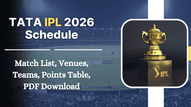 IPL 2026 Schedule