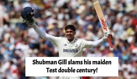 Shubman Gill slams his maiden Test double century!