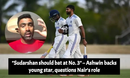 Sudarshan should bat at No. 3, Ashwin backs young star, questions Nair’s role