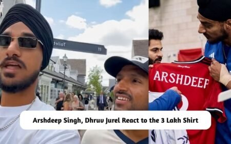 Arshdeep Singh, Dhruv Jurel Reaction on 3 Lakh Shirt