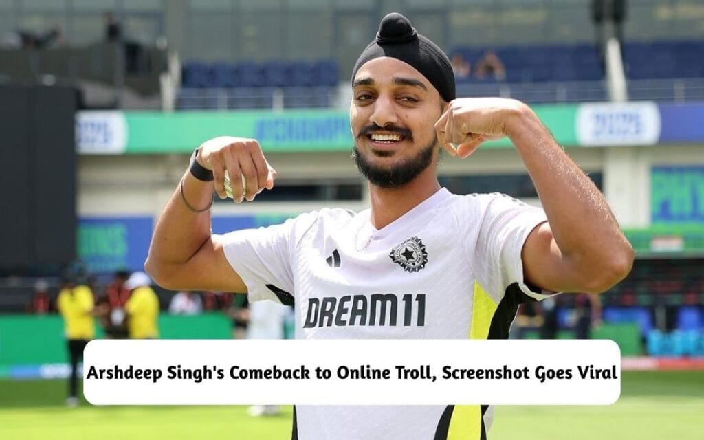 Arshdeep Singh's Comeback Screenshot Goes Viral