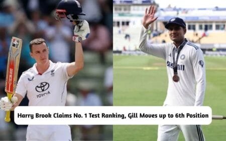 Harry Brook Claims No. 1 Test Ranking, Gill to 6th Position