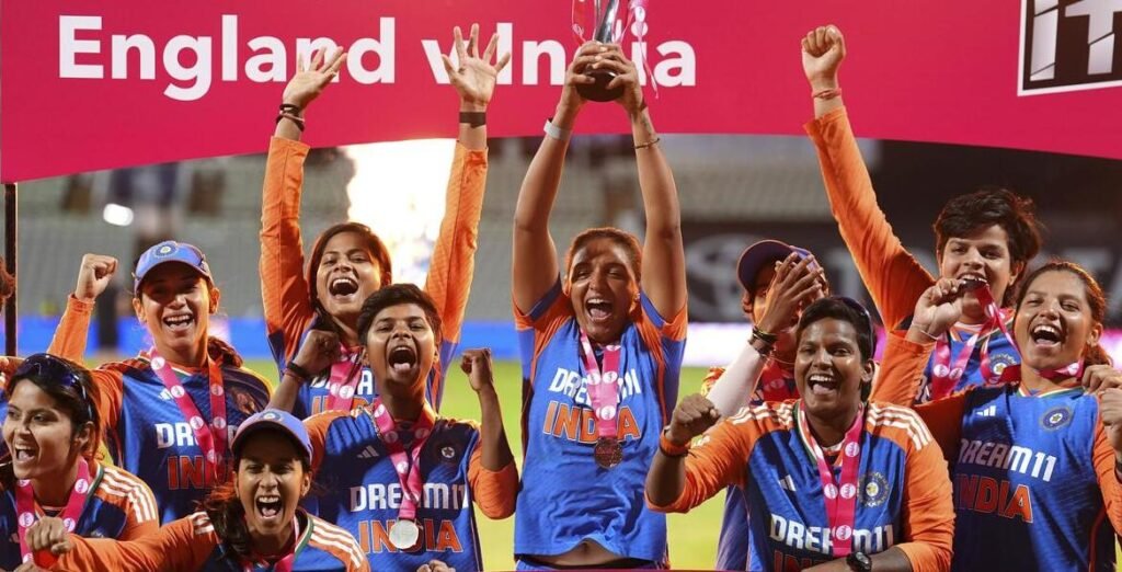 india women team won the ODI against england