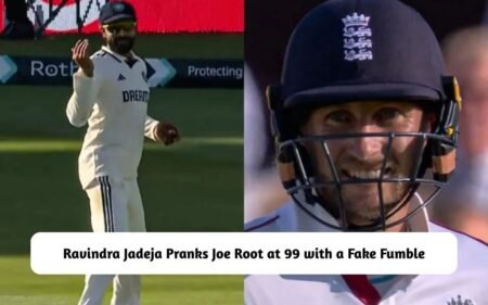 Ravindra Jadeja Pranks Joe Root at 99 with a Fake Fumble