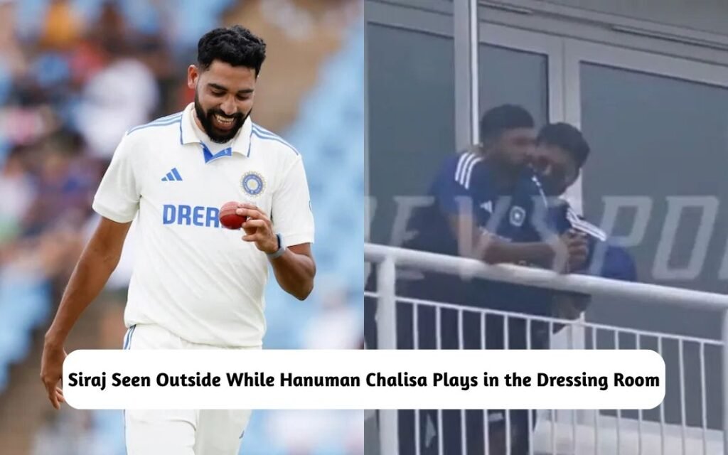 Siraj Seen Outside While Hanuman Chalisa Plays
