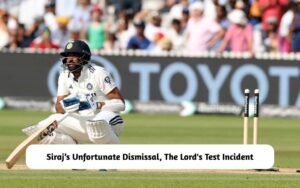 Siraj’s Unfortunate Dismissal