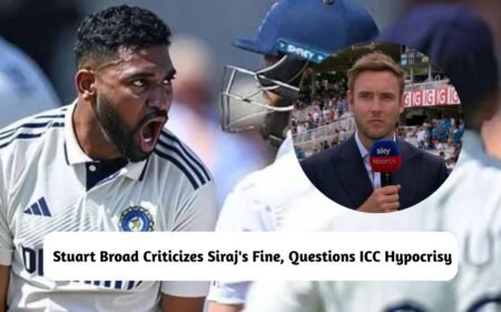 Broad Criticizes Siraj's Fine, Questions ICC Hypocrisy