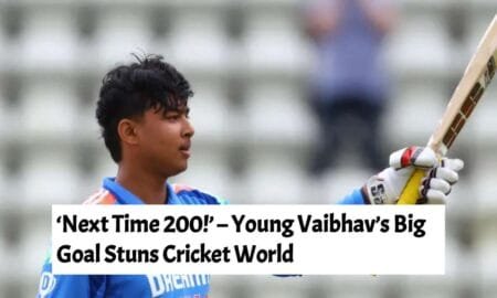 "Next Time, I'll Score 200" – Vaibhav Suryavanshi’s Bold Dream at 14