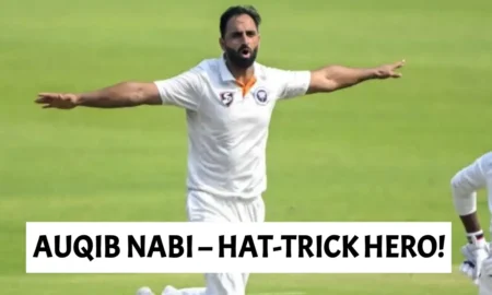 AUQIB NABI – HAT-TRICK HERO!