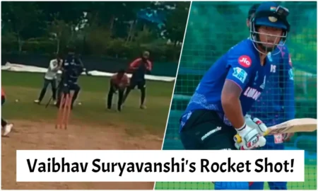 Vaibhav Suryavanshi's Rocket Shot!