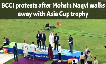 BCCI protests after Mohsin Naqvi walks away with Asia Cup trophy