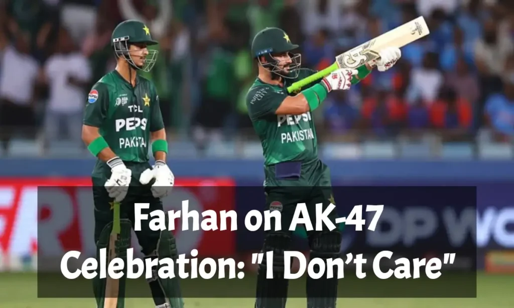Farhan on AK-47 Celebration