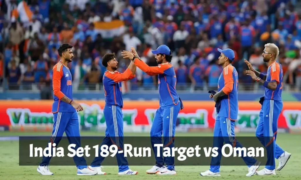 India Set 189-Run Target vs Oman