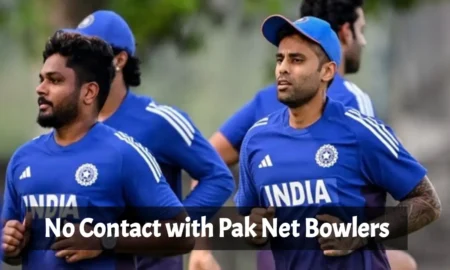 No Contact with Pak Net Bowlers