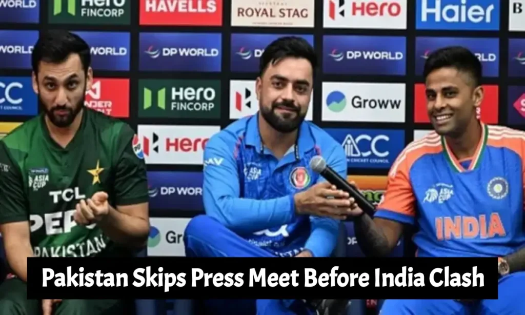 Pakistan Skips Press Meet Before India Clash