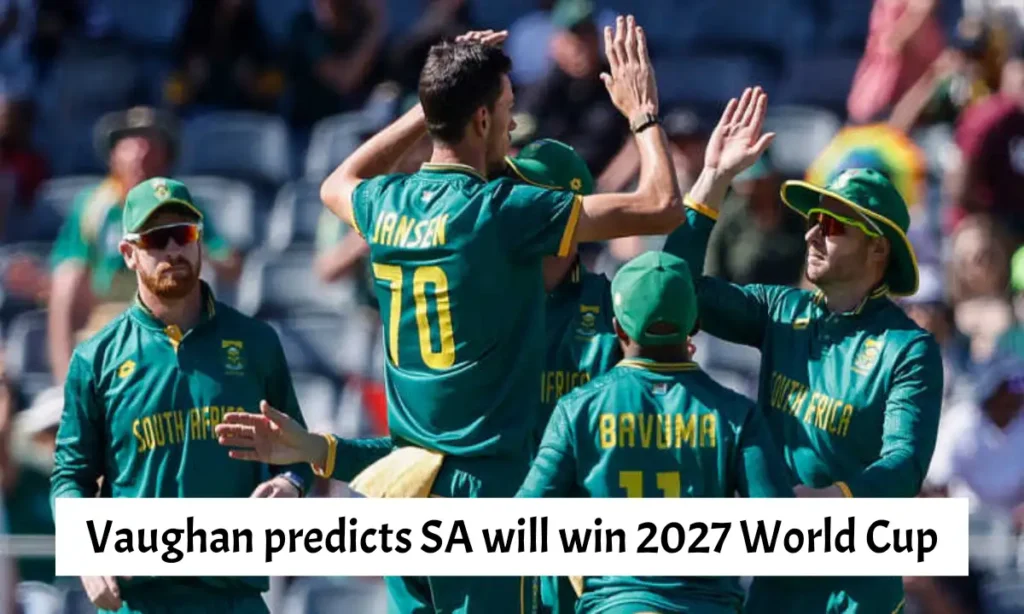 Vaughan predicts SA will win 2027 World Cup