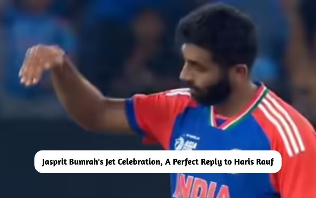 Jasprit Bumrah's Jet Celebration