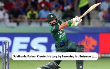 Asia Cup 2025 Final: Sahibzada Farhan Creates History by Becoming 1st Batsman in the World to do This Sahibzada Farhan Creates History
