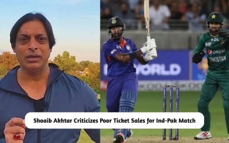 Shoaib Akhtar Criticizes Poor Ticket Sales