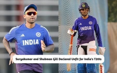 Suryakumar Yadav and Shubman Gill Declared Unfit for India's T20Is