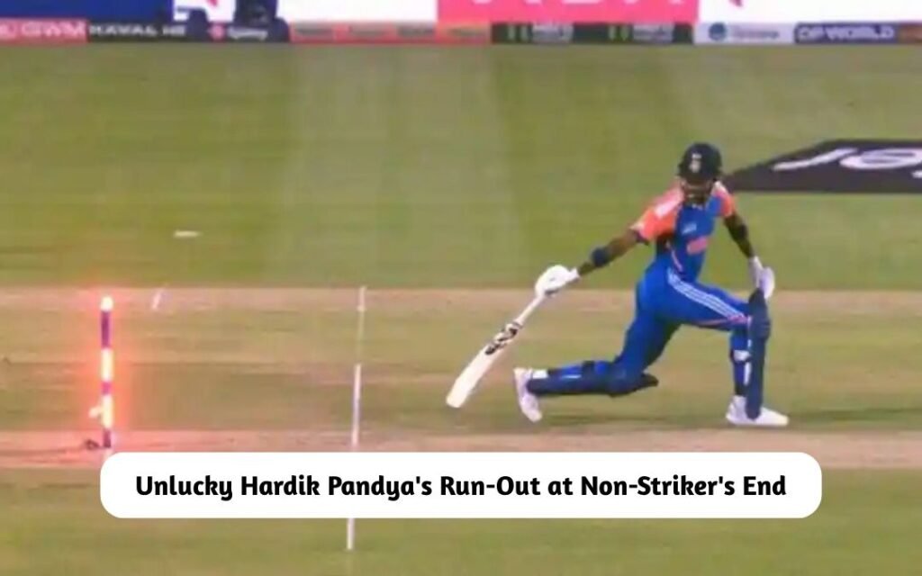 Unlucky Hardik Pandya's Run-Out