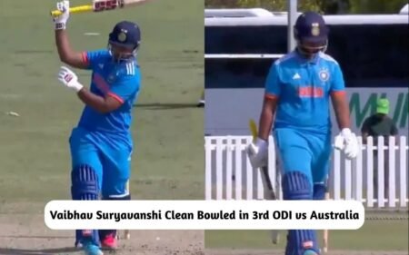 Vaibhav Suryavanshi Clean Bowled