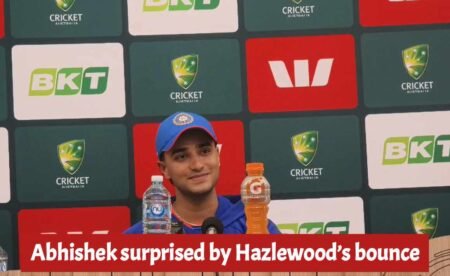 ‘I haven’t seen anything like this in T20s,’ Abhishek opens up about Hazlewood 'I haven't seen anything', Abhishek surprised by Hazlewood’s bounce