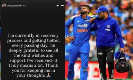 Today Shreyas Iyer Injury Update: Out of ICU, Recovery Going Well After Spleen Injury Cricketer Shreyas Iyer Today news after injury